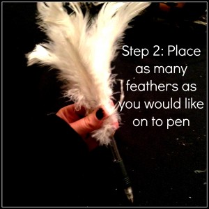 DIY Feather Pen Step 2