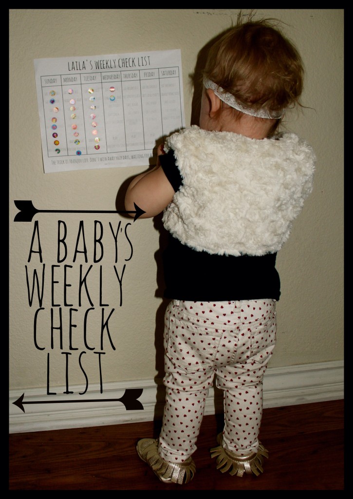 A Babys Weekly Check List