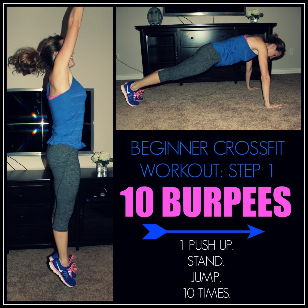 Beginner Crossfit Workout Step 1 - BURPEES