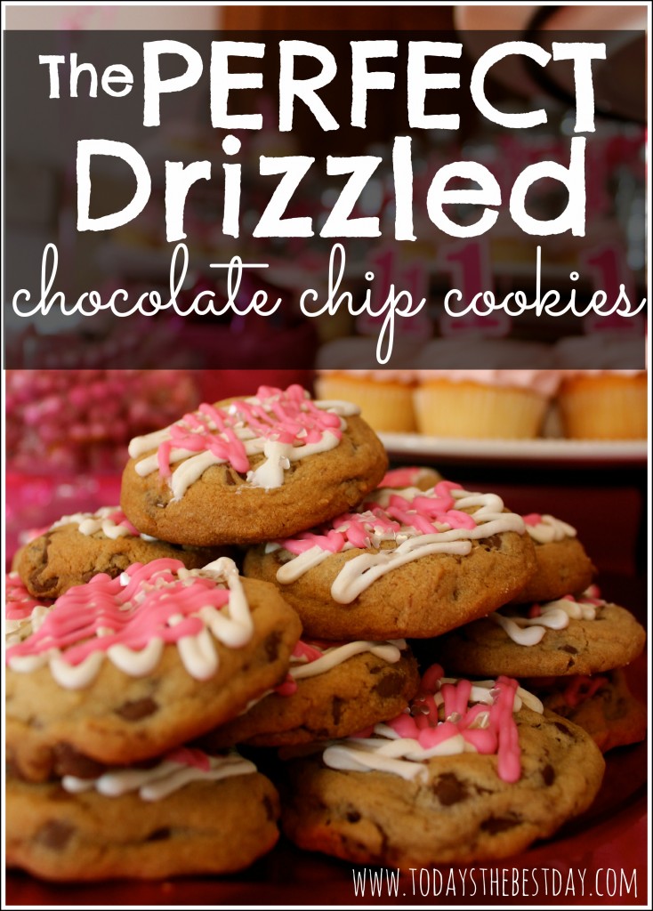 The Perfect Drizzled Chocolate Chip Cookies