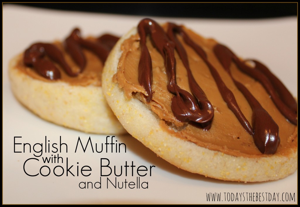 English Muffin with Cookie Butter and Nutella