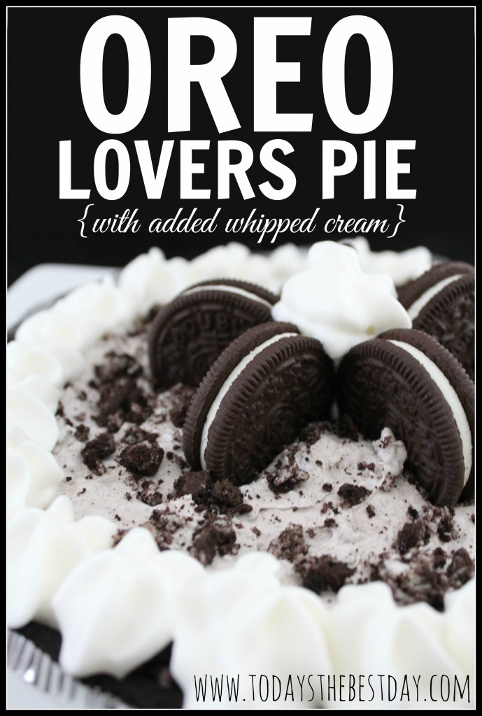 Oreo Lovers Pie Whipped Cream