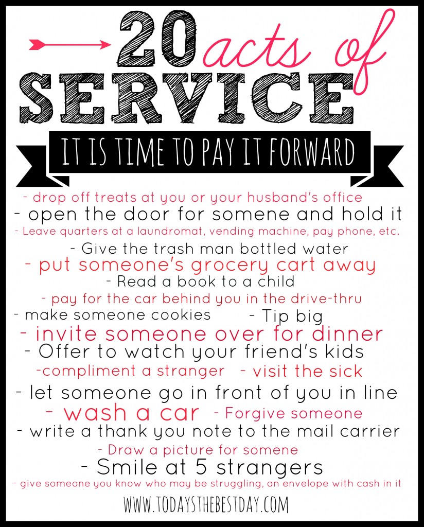 Acts of Service Ideas