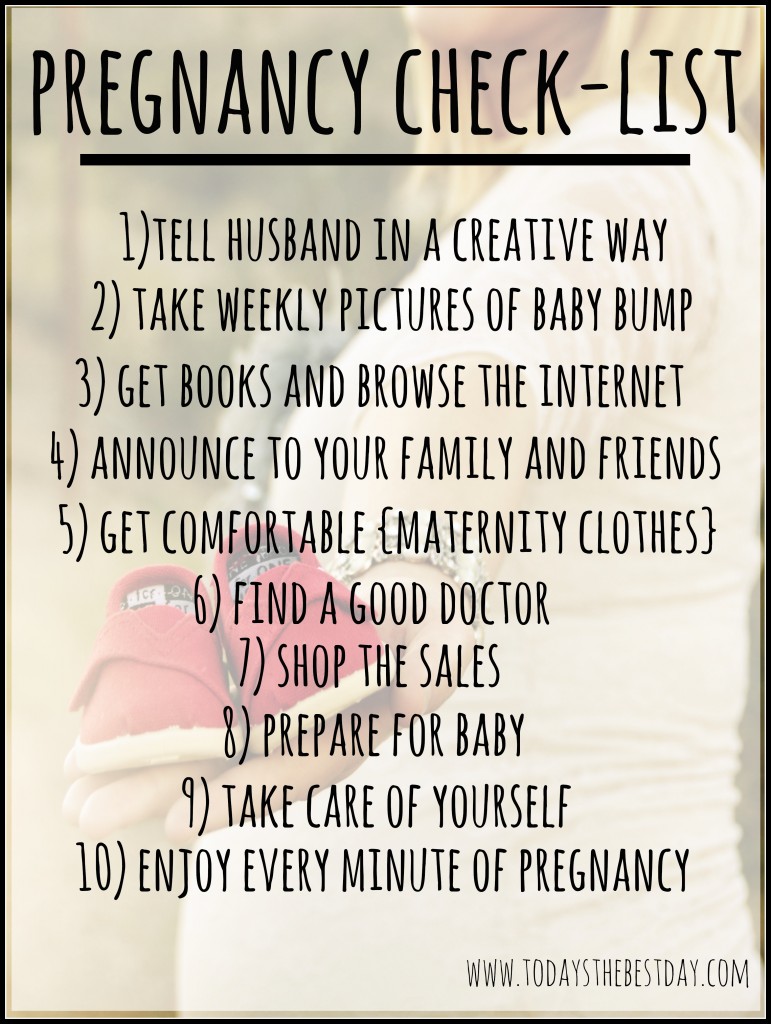 Pregnancy Check List
