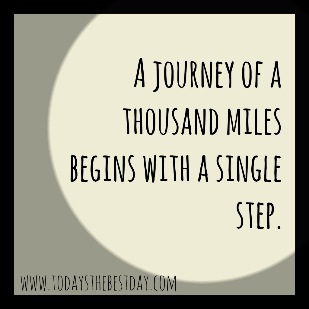 A journey of a thousand miles