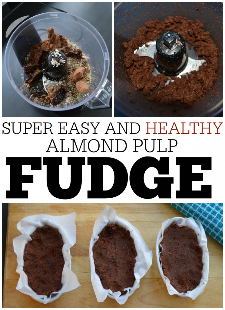 SUPER EASY and HEALTHY Almond Pulp FUDGE