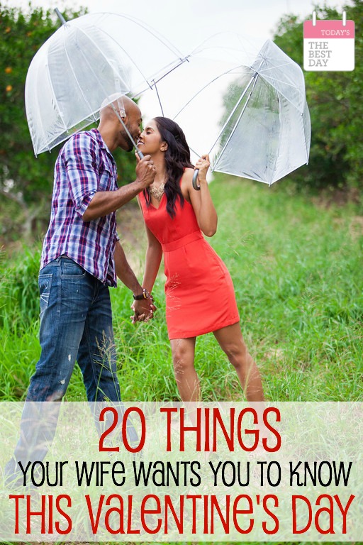 20 Things Your Wife Wants You To Know This Valentines Day