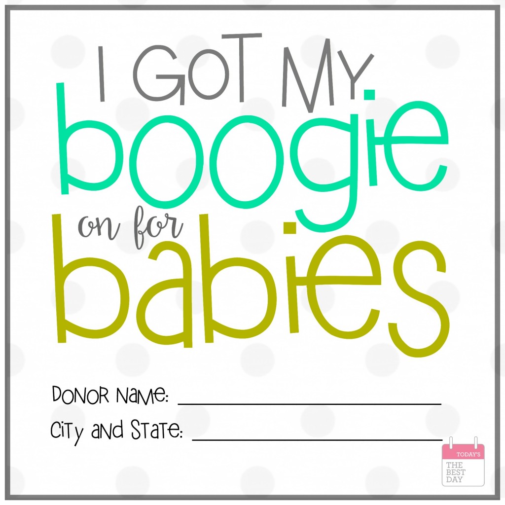 I GOT MY BOOGIE ON FOR BABIES PRINTABLE