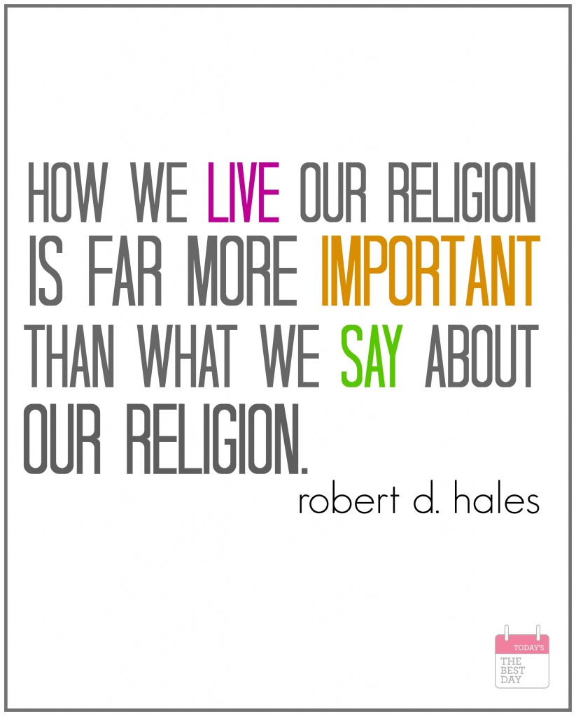 how we live our religion
