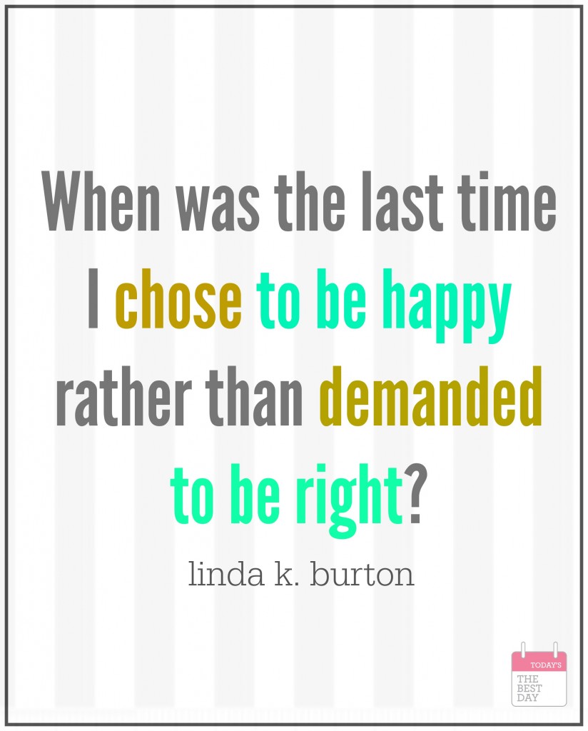 when was the last time i chose to be happy
