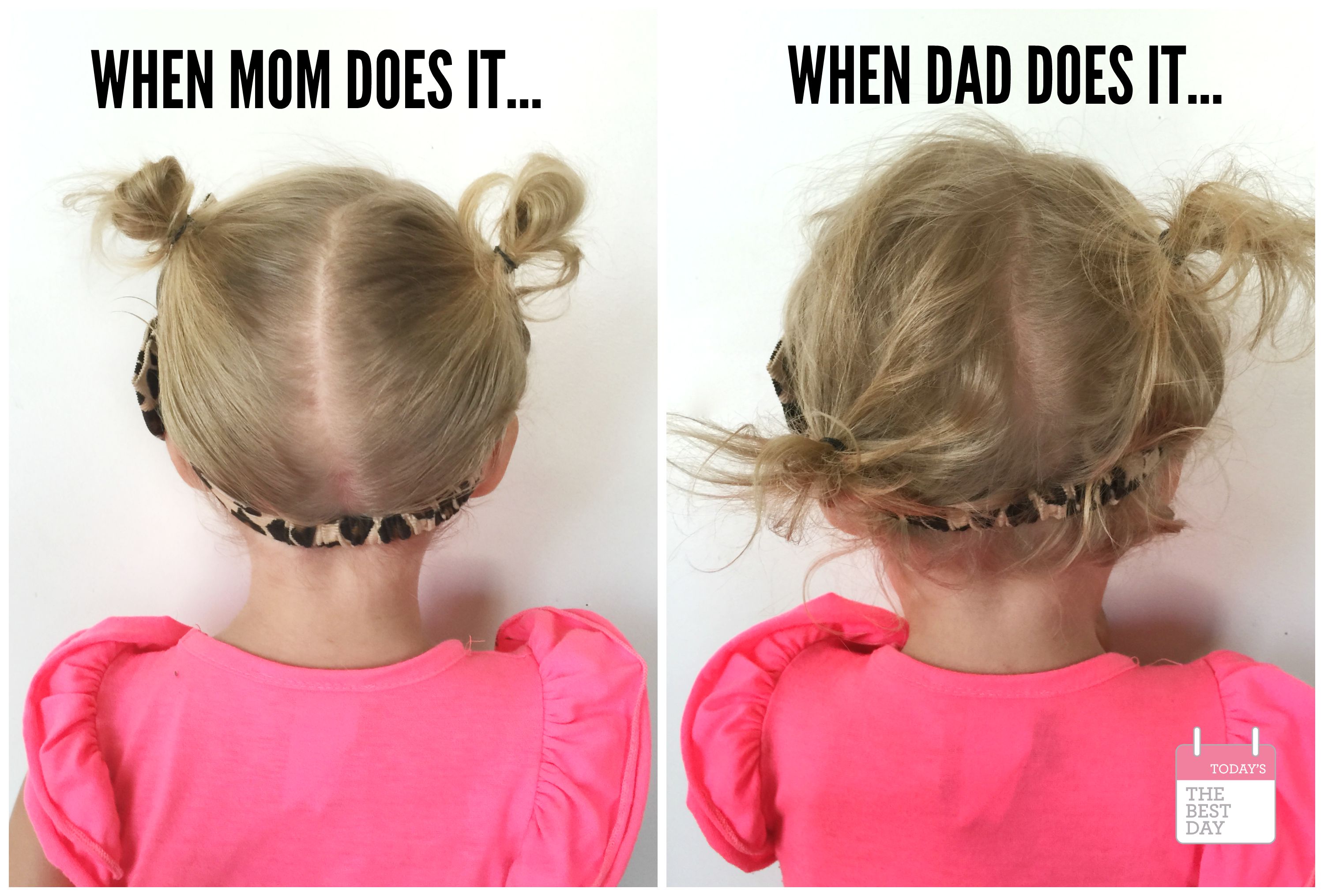 WHEN MOM DOES IT... WHEN DAD DOES IT.... TODDLER HAIR! | Today's the Best  Day