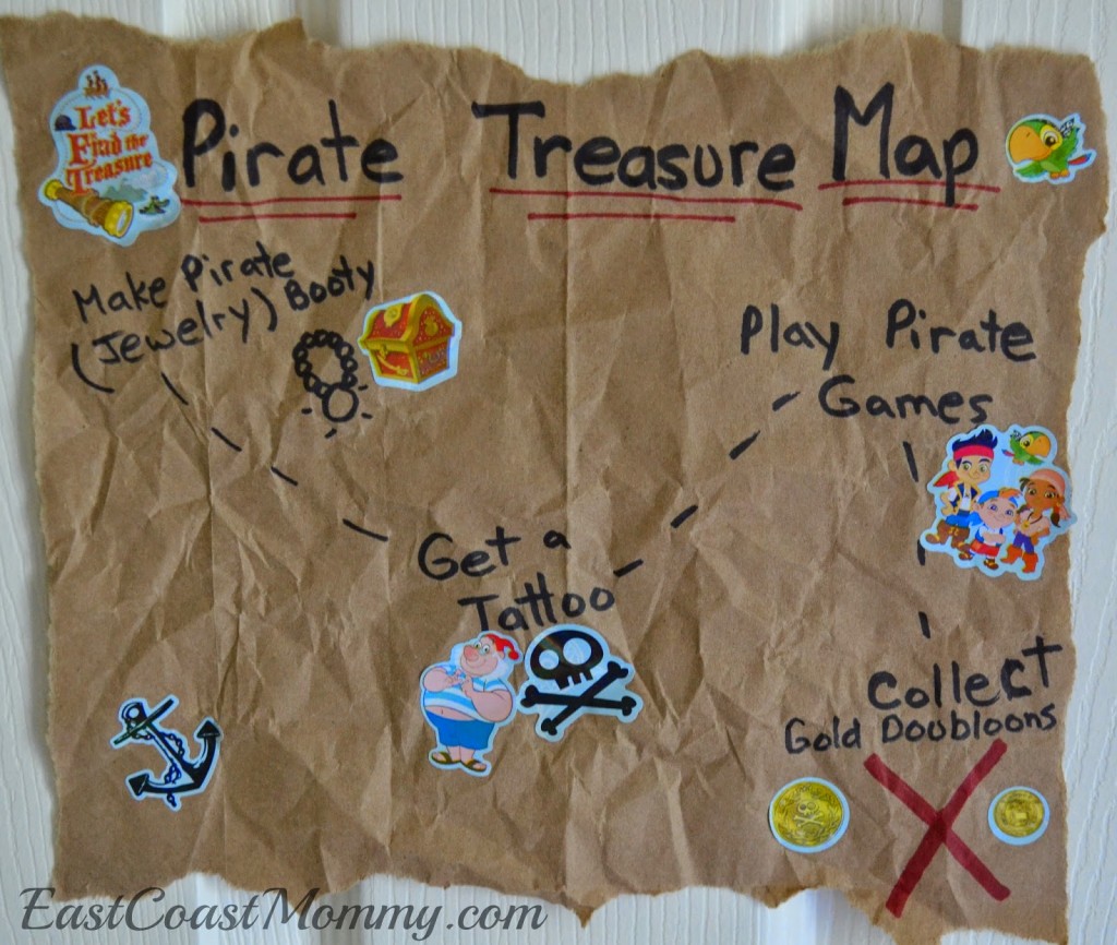 Jake party signage_pirate treasure chest