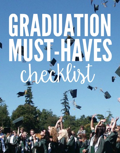 Graduation Must Haves Check List