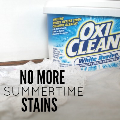 No More Summertime Stains with OxiClean™ White Revive™ Stain Remover