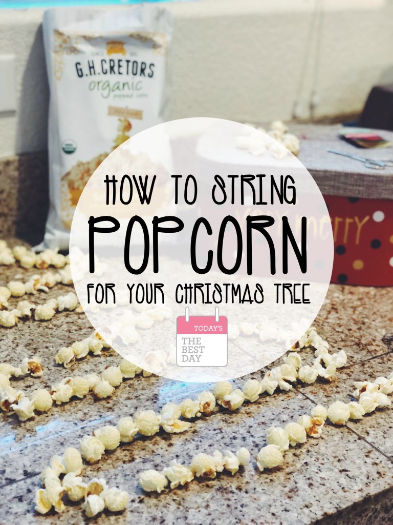 How To Sting Popcorn For Your Christmas Tree  - G H Cretors 