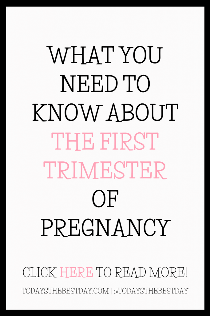 The First Trimester of Pregnancy | Today's the Best Day